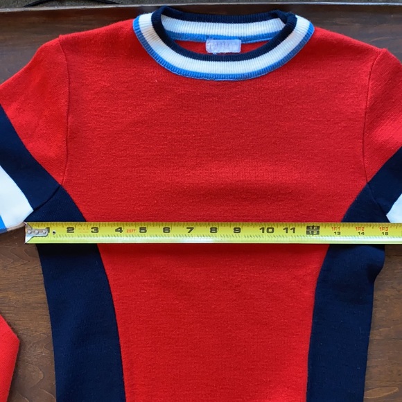 Bill Potts Red Block Jumper/Sweater Cooperative XS - Picture 6 of 8